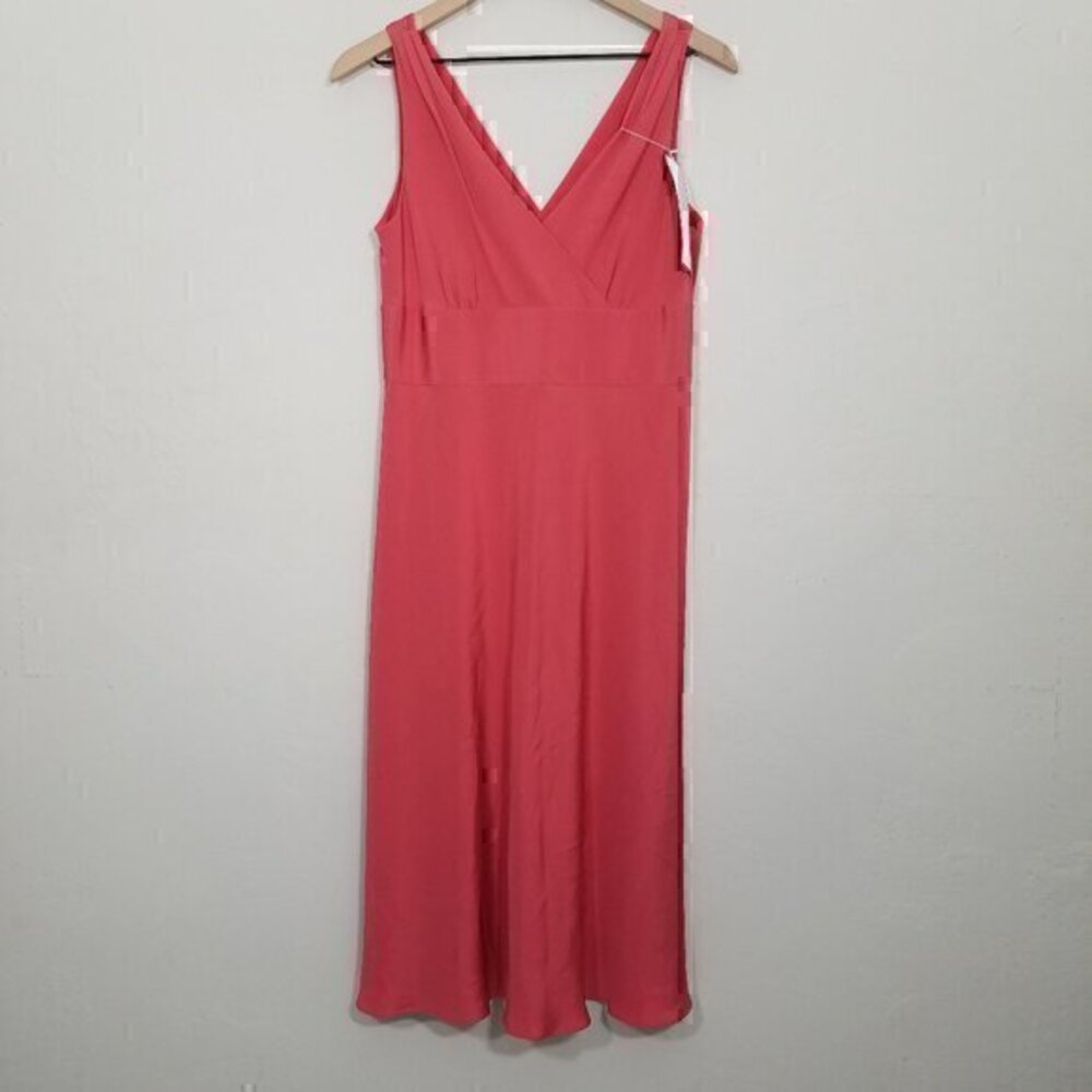 NWT J. Crew 100% Silk Sofia V-Neck Dress Sleeveless Size 8